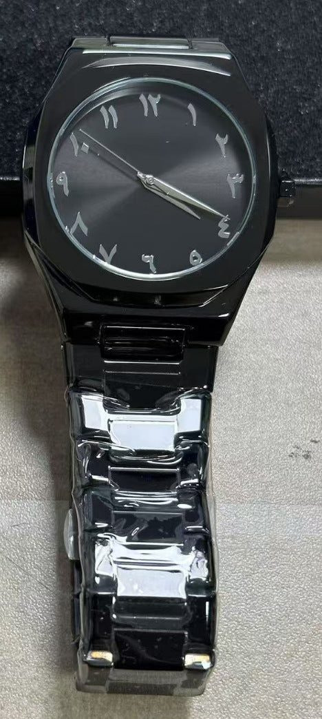 Men's Premium Business Quartz Watch | Arabic Dial with Stainless Steel Belt