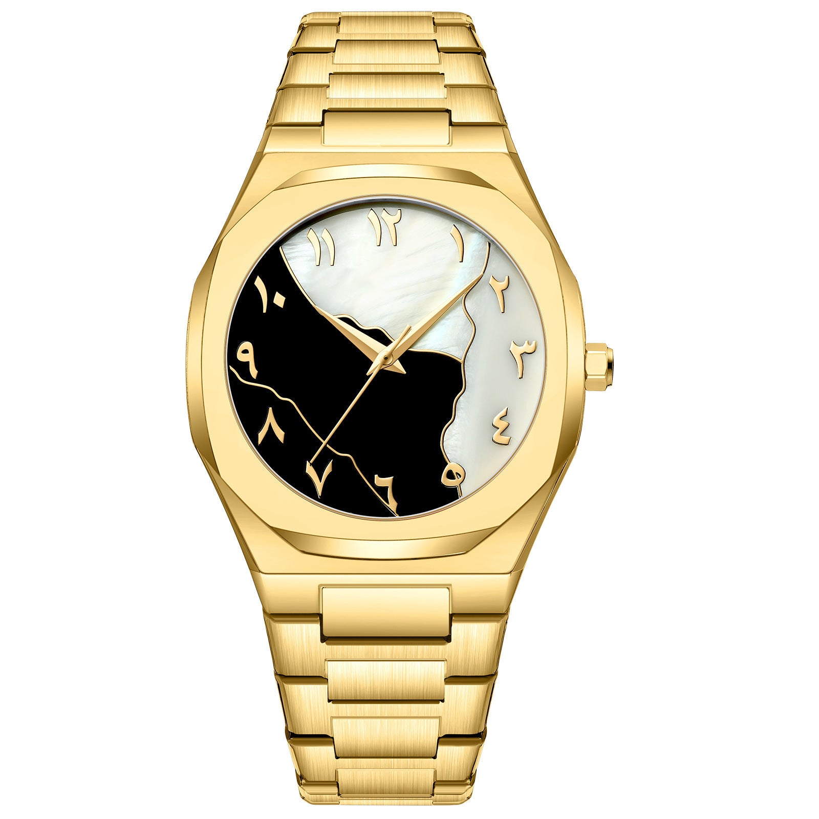 Men's Premium Business Quartz Watch | Arabic Dial with Stainless Steel Belt