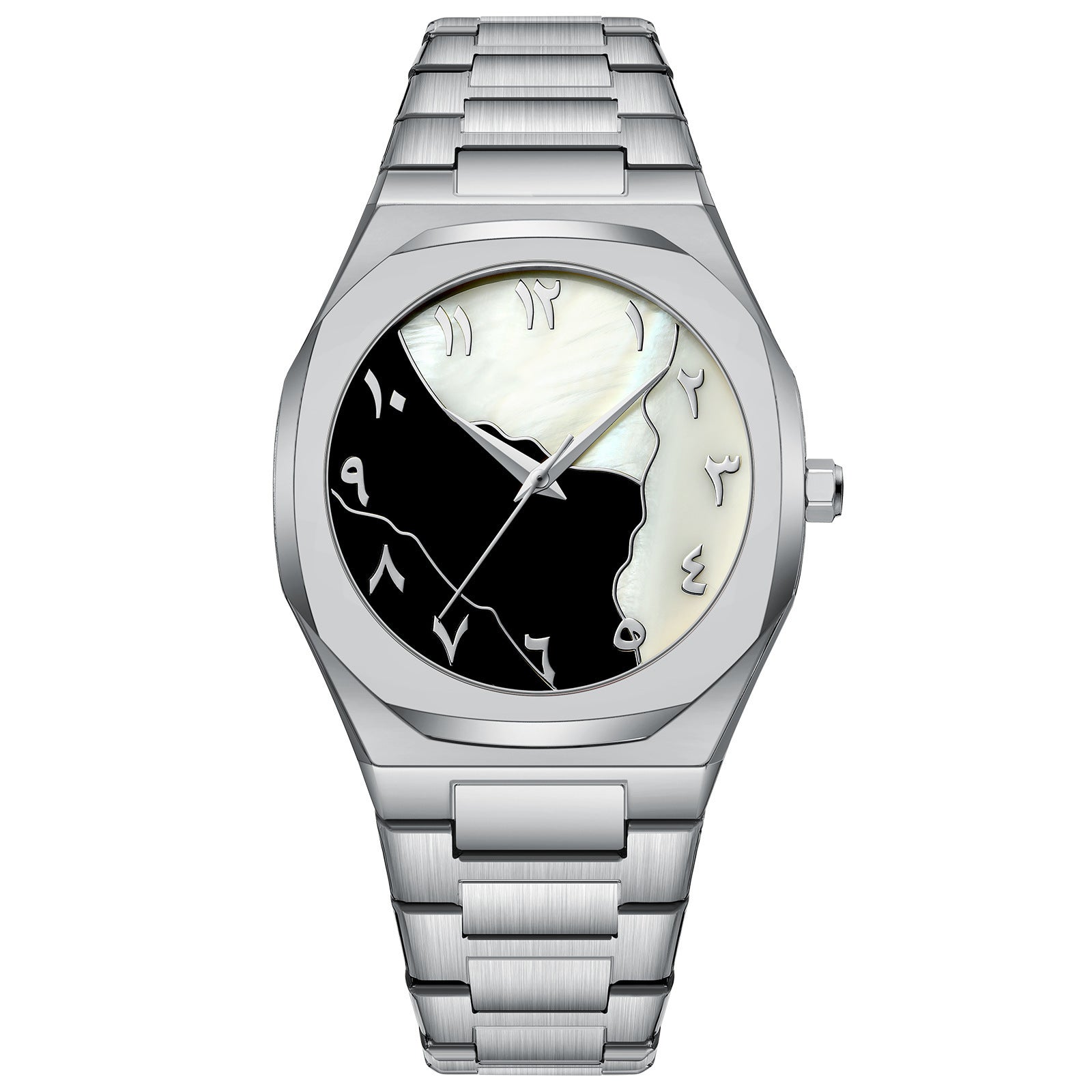 Men's Premium Business Quartz Watch | Arabic Dial with Stainless Steel Belt