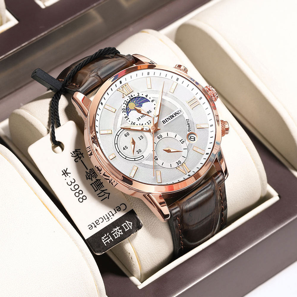 Men’s Waterproof Stainless Steel Mesh Watch – 44mm Dial, Spiral Crown, 5 Stylish Variants