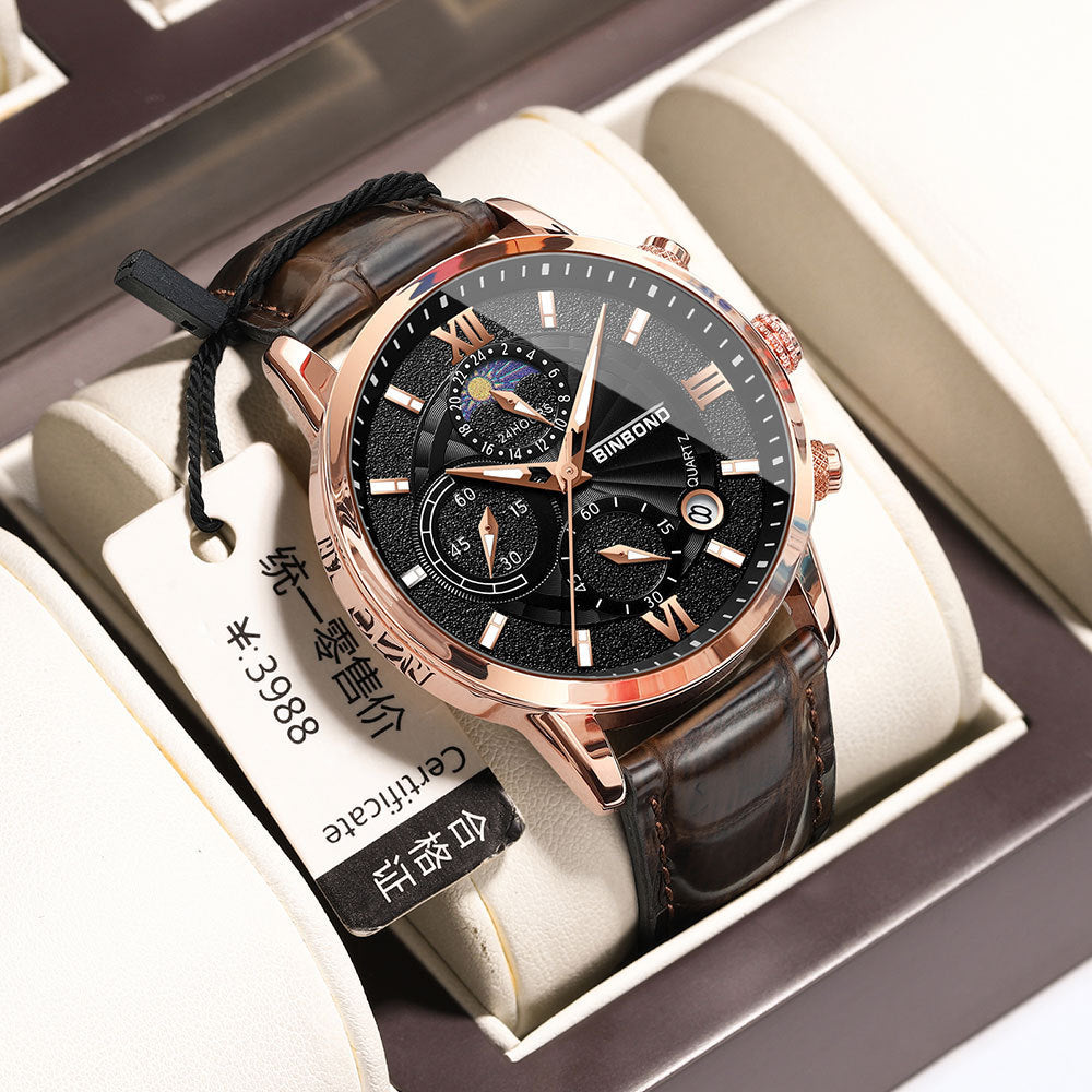 Men’s Waterproof Stainless Steel Mesh Watch – 44mm Dial, Spiral Crown, 5 Stylish Variants