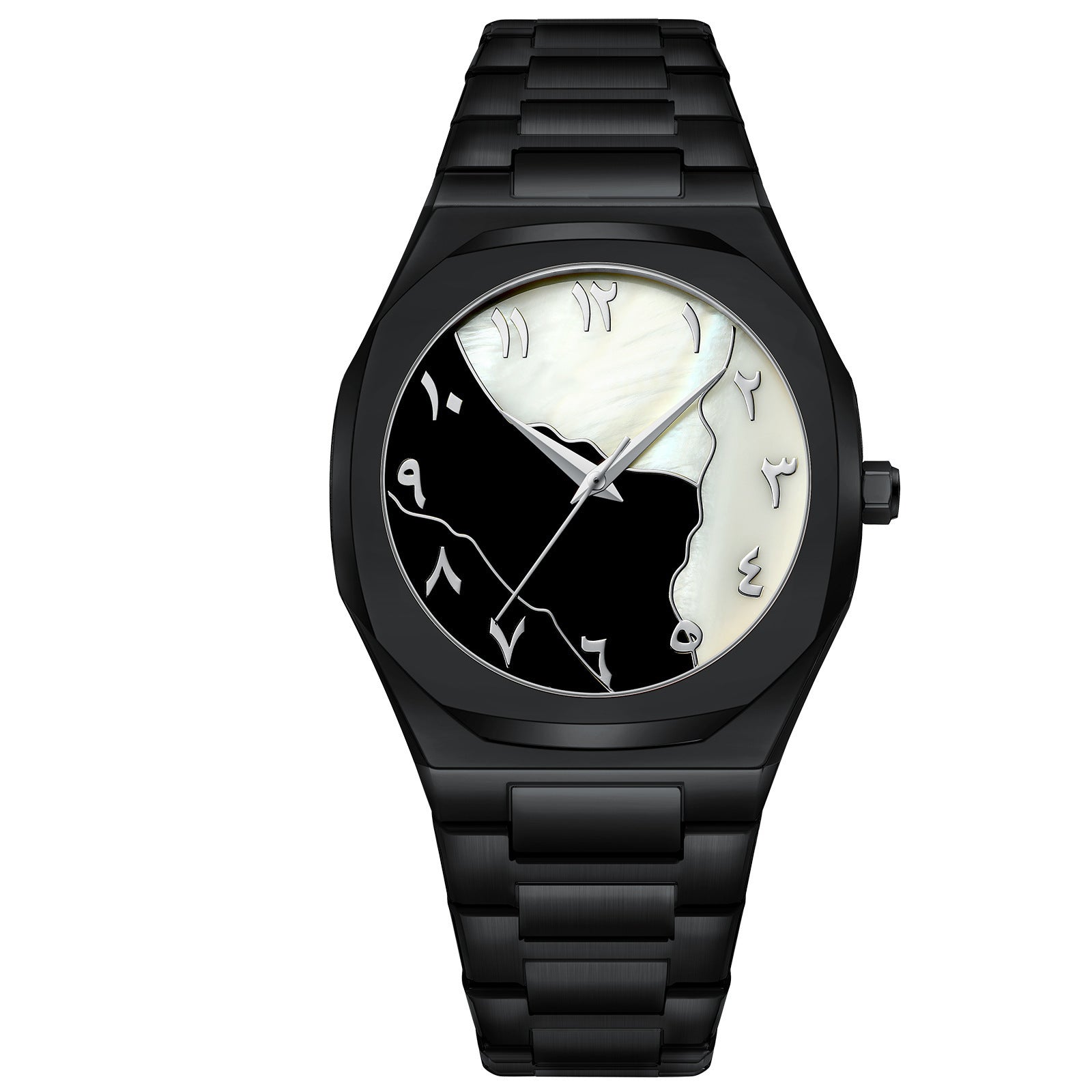 Men's Premium Business Quartz Watch | Arabic Dial with Stainless Steel Belt