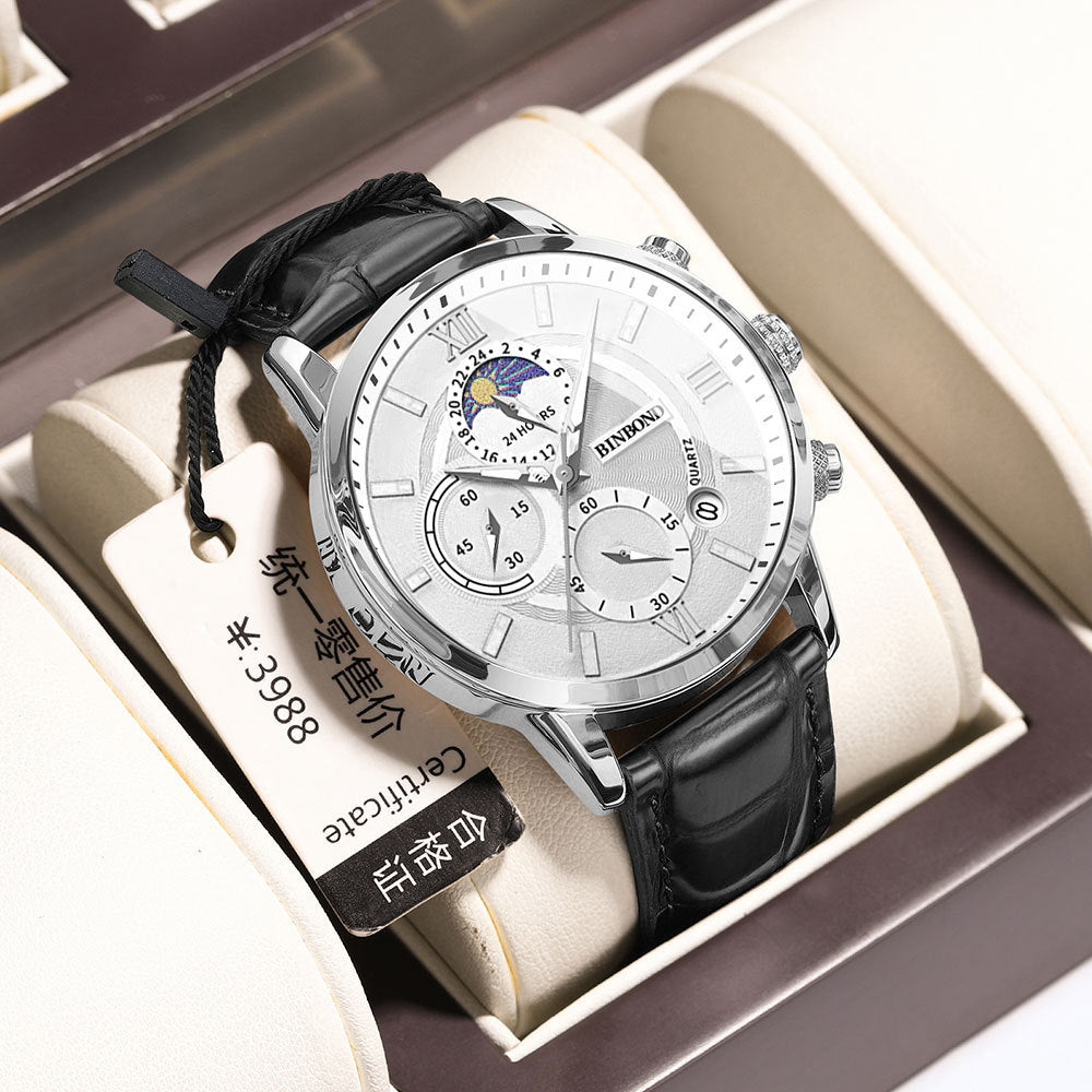 Men’s Waterproof Stainless Steel Mesh Watch – 44mm Dial, Spiral Crown, 5 Stylish Variants