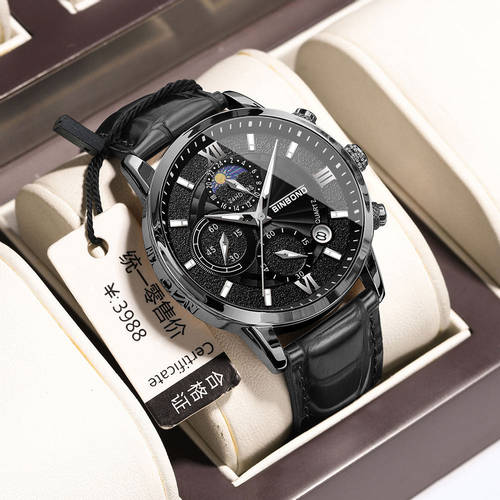 Men’s Waterproof Stainless Steel Mesh Watch – 44mm Dial, Spiral Crown, 5 Stylish Variants